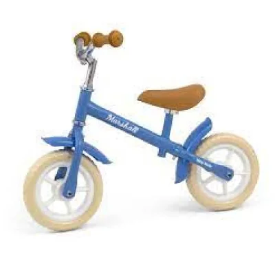 MILLY MALLY  loopfiets Draisienne &agrave; 2 Roues Junior Bleu/Marron