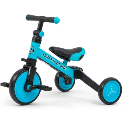 MILLY MALLY  Optimus 3-in-1 Draisienne &agrave; 3 Roues Junior Bleu