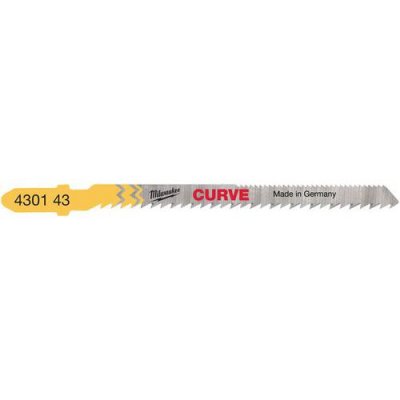 MILWAUKEE  4002395378043 Lame de Scie Sauteuse Coupe Incurv&eacute;e, Argent