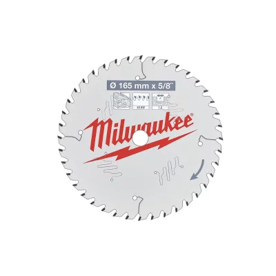 MILWAUKEE  - Lame de scie circulaire bois 165x15.57x1.6 40 dents