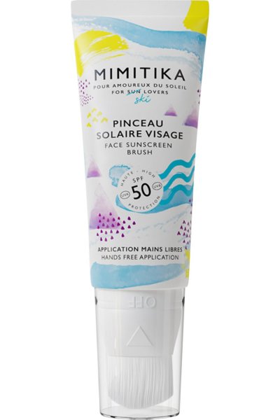 MIMITIKA  Pinceau Solaire SPF50 Ski Protection solaire Tube 40ml