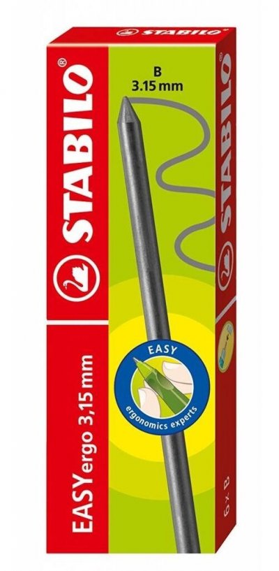 STABILO Mines hb pour porte mines easy ergo - boite de 6 