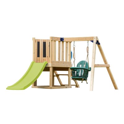 AXI Mini Aire de jeux - Toboggan vert citron - Timo