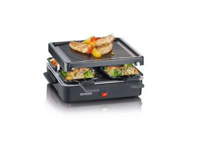 SEVERIN Mini appareil &agrave; raclette avec gril  RG2370 600 W Noir 