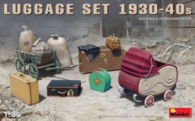  Mini Art Ensemble de bagages 1930-40s- 1/35 - Accessoire