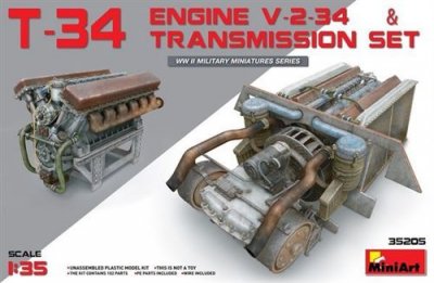 MINIART Mini Art T-34 russe (V-2-34) Ensemble moteur Transmission- 1/35 - Ac