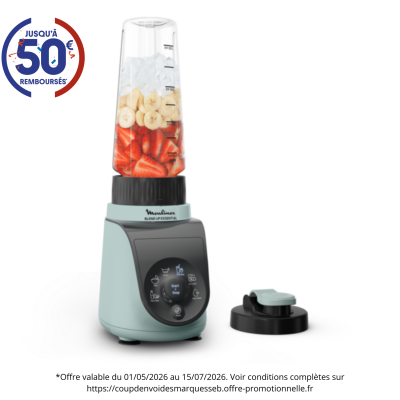 MOULINEX Mini blender 6 programmes - 800 W - LM1E04F0 