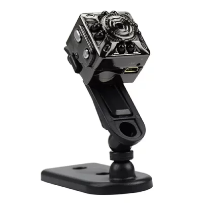 YONIS Mini Cam&eacute;ra Sport FHD Action Cam D&eacute;tection Mouvement Vision Nocturne Ir Noir +SD 16Go -