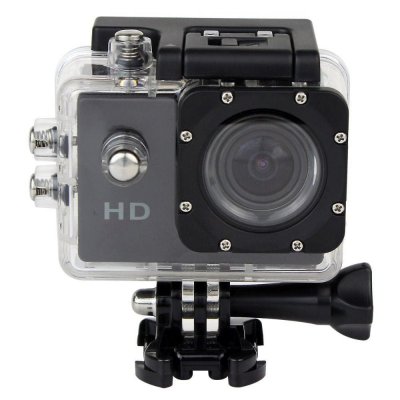 YONIS Mini Cam&eacute;ra Sport HD 1080P Etanche 30M Ecran 1.5'' Photos Vid&eacute;o Angle 140&deg; Noir