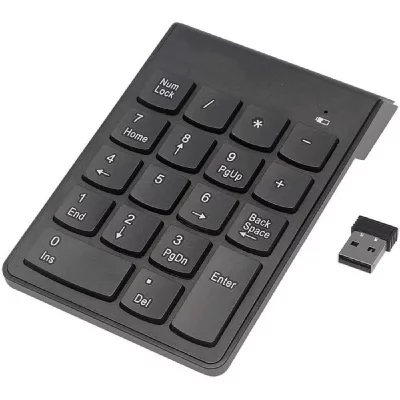  Mini clavier num&eacute;rique sans fil - Noir