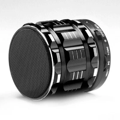 YONIS Mini Enceinte Bluetooth Portable Smartphone Carte Micro SD Kit Mains Libres Noir + SD 4Go