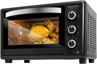 CECOTEC Mini four 30 L noir avec r&ocirc;tissoire - 1500 W