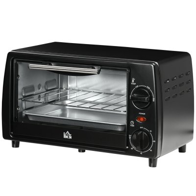 HOMCOM Mini Four &Eacute;lectrique 750w 10l - Grille, Plateau - 100-230&deg;c, Timer