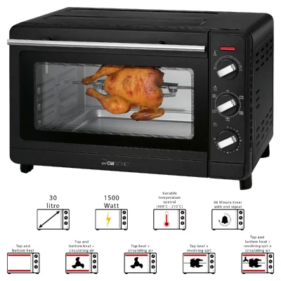 CLATRONIC Mini-four MBG 3728 263901 fonction chaleur tournante 30 l