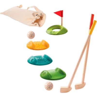 PLAN TOYS Mini golf double en bois 
