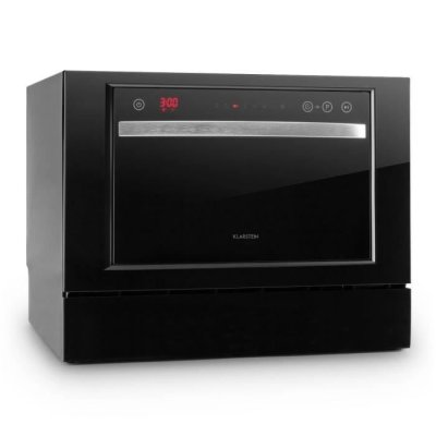 KLARSTEIN Mini Lave Vaisselle 6 Couverts -  - Lave-vaisselle Pose Libre avec 7 Programmes - noir 