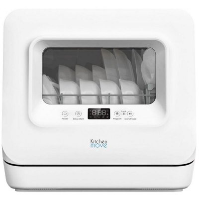 KITCHEN MOVE Mini lave vaisselle WASHCLEAN blanc acier 3 couverts