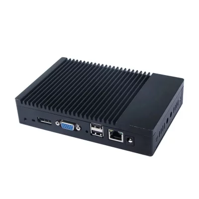 YONIS Mini pc windows barebone ordinateur quad core 1.4 ghz 4go + 64 go 6 wifi noir 