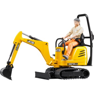 BRUDER Mini-pelle avec figurine bworld