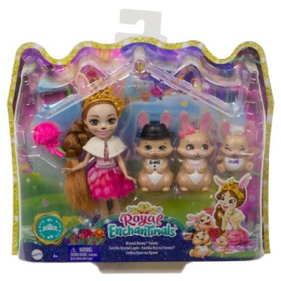 ENCHANTIMALS Mini-poup&eacute;e  Brystal Lapin et Lapereaux 