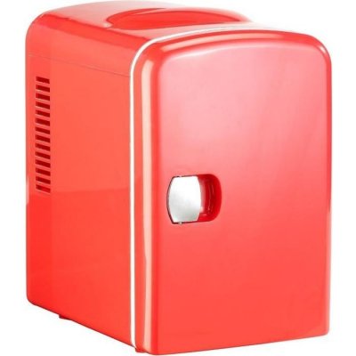GENERIQUE Mini r&eacute;frig&eacute;rateur 2 en 1 avec prise 12 230 V rouge