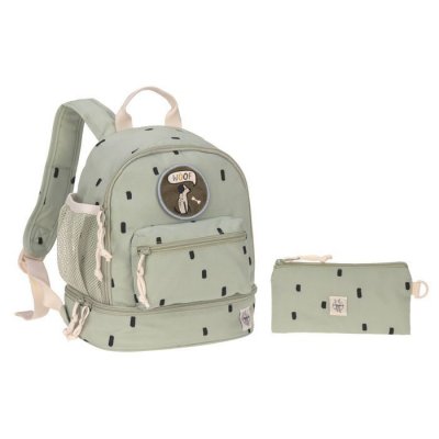 LASSIG Mini sac &agrave; dos happy prints olive clair