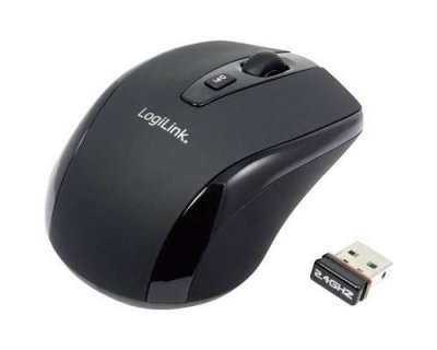 LOGILINK Mini souris de voyage sans fil  2.4 ghz noire (id0031)