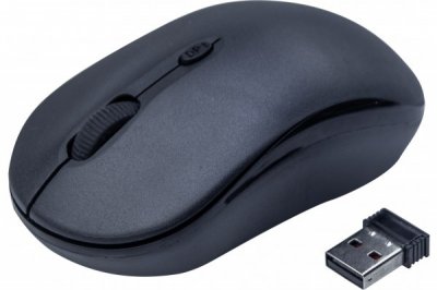 DACOMEX Mini Souris Optique Sans Fil Nano Usb Noire 