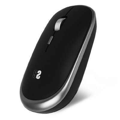 SUBBLIM Mini souris sans fil  Wireless/jusqu'&agrave; 1600 DPI/gris sid&eacute;ral