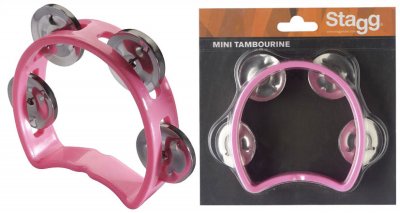 STAGG Mini Tambourin Rose  Tab-Mini-Pk