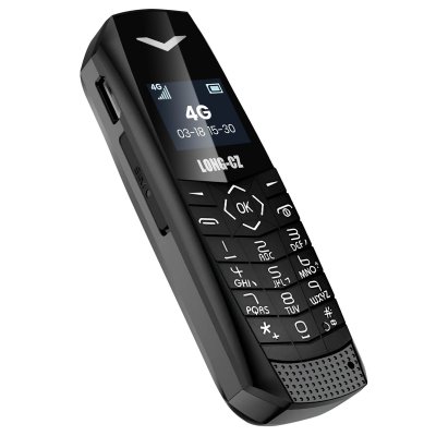 AVIZAR Mini T&eacute;l&eacute;phone portable 4G LTE Ultra compact Autonomie 5 heures Noir
