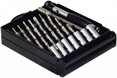 MCAD Mini tournevis de pr&eacute;cision - 28 embouts (815650) - Exertis Connect
