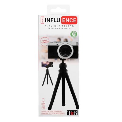 TNB Mini Tr&eacute;pied Flexible 3 En 1 Ftdc3in1 - Noir  - Le Mini Tr&eacute;pied