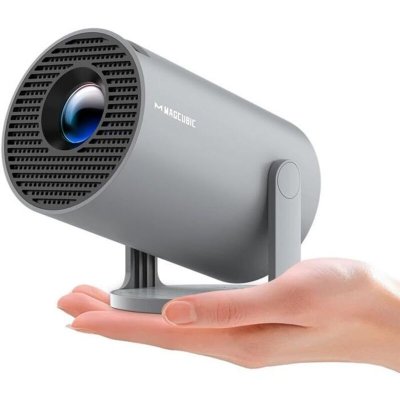 MAGCUBIC Mini Videoprojecteur 4K Mini Projecteur 5G WiFi 6 BT 5.4 Portable Gris
