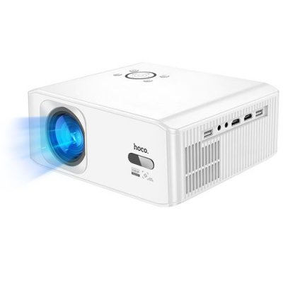  Mini Vid&eacute;oprojecteur Android Full HD 1080p Wi-Fi 5GHz Bluetooth HDMI USB Blanc