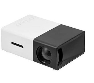 VENDOS85 Mini vid&eacute;oprojecteur de cin&eacute;ma maison avec hd 1080p hdmi / tf blanc noir