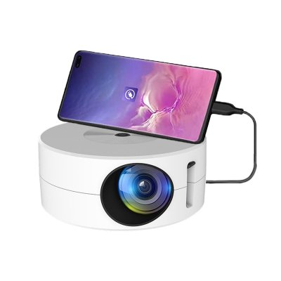 YONIS Mini Vid&eacute;oprojecteur HD Portable 100' &Eacute;cran Co-Partage Facile Pour Jeux Et Films