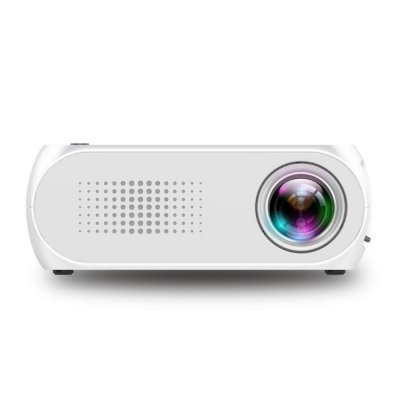 YONIS Mini vid&eacute;oprojecteur led portable 320x240 hdmi usb home cin&eacute;ma hd blanc 