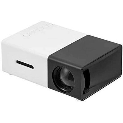 VENDOS85 Mini vid&eacute;oprojecteur led portable hd 1080p hdmi / tf blanc noir