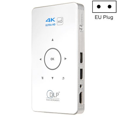 YONIS Mini Vid&eacute;oprojecteur Portable Full HD 1080P Android 5.1 DLP 2000 Lumens Blanc YO