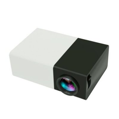 YONIS Mini Vid&eacute;oprojecteur Portable Home Cinema 400 Lumens LED HDMI USB Micro SD Noir