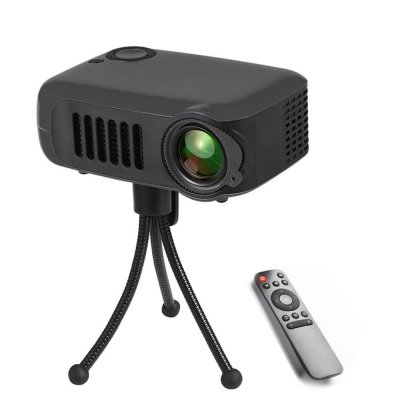 YONIS Mini Vid&eacute;oprojecteur Portable Ultra L&eacute;ger 800 Lumens Support 1080P Id&eacute;al Home Cin&eacute;ma Noir