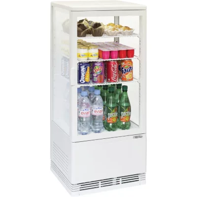 CASSELIN Mini vitrine r&eacute;frig&eacute;r&eacute;e blanc  CVR78LB