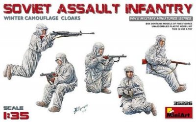 MINI ART Miniart - Miniart - Soviet Assault Infantry (Winter Camouflage Cloaks)