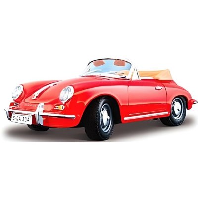 BBURAGO Miniature Burago PORSCHE 356B CABRIOLET 1961 NOIRE- 1/24 - Miniature