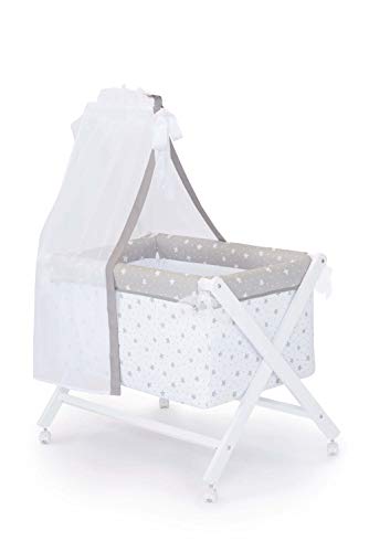NAF NAF MiniBerceau+Tissu et Ciel de Lit STARS AND DOTS