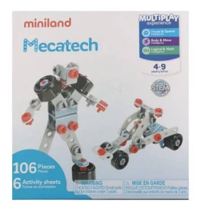  Miniland Mecatech 106 Units Multicolore