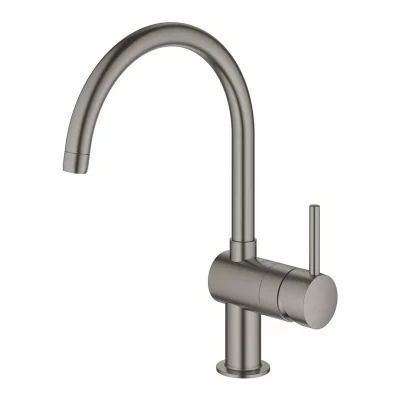 GROHE Minta, mitigeur monocommande &eacute;vier, Hard Graphite bross&eacute; (32917AL0)