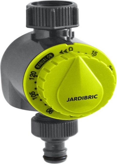 JARDIBRIC Minuterie d&rsquo;arrosage 1 voie r&eacute;glable de 5 &agrave; 120mm - 