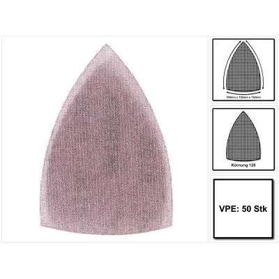 MIRKA  abranet delta abrasif, grip 100x152x152 mm - p120, 50 pcs. ( 5421905012 )